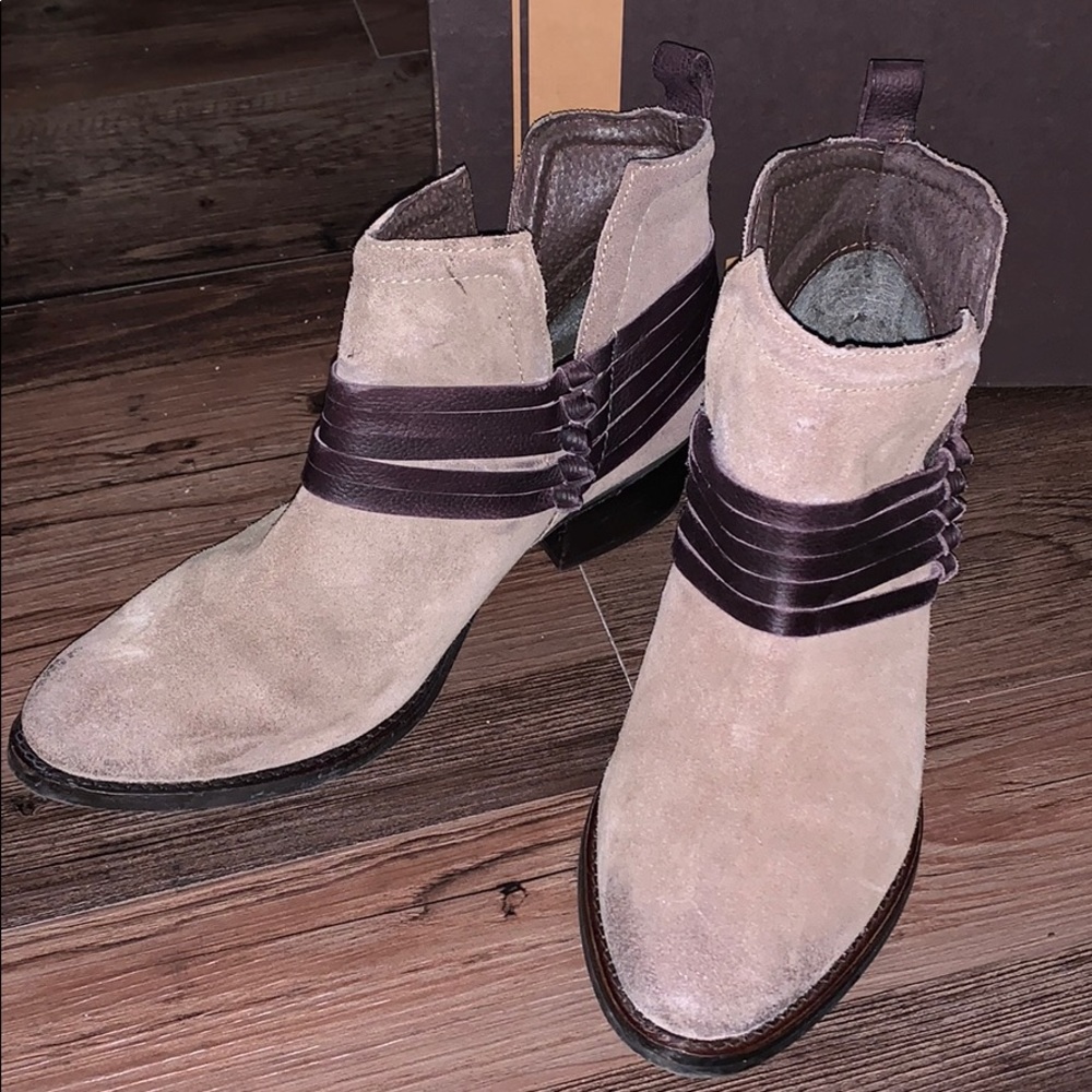 Brown ankle booties
